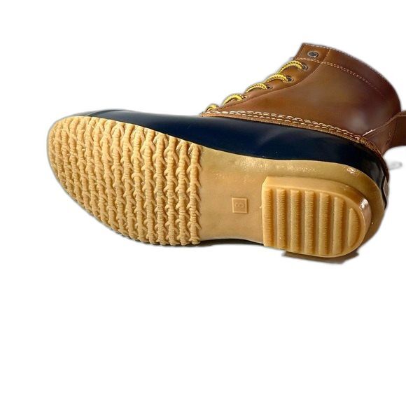 Bass Harlequin Navy Duck Boot Women 10 or Men 8M but runs bit small - Picture 4 of 8